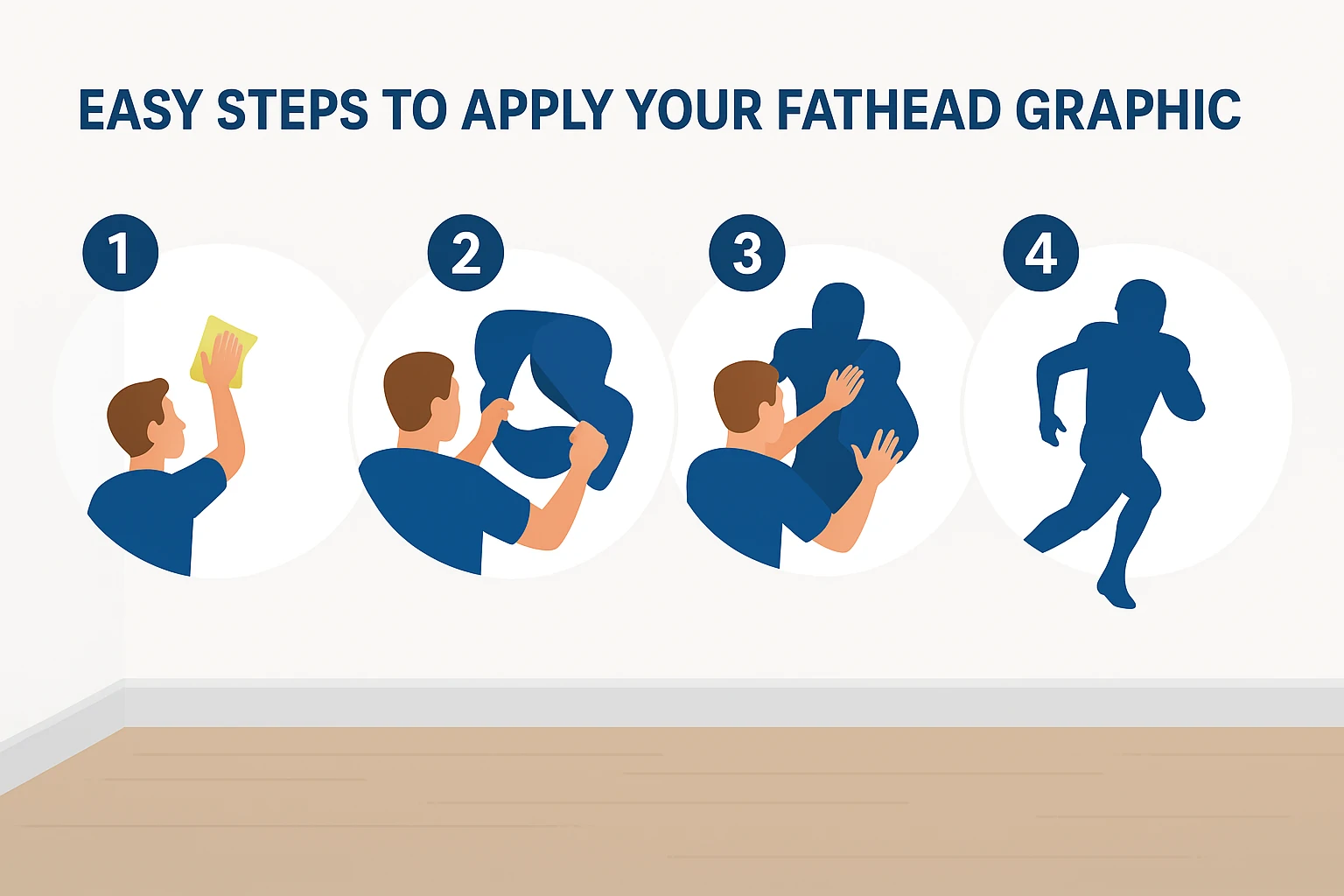 How to apply a Fathead wall graphic in four simple steps